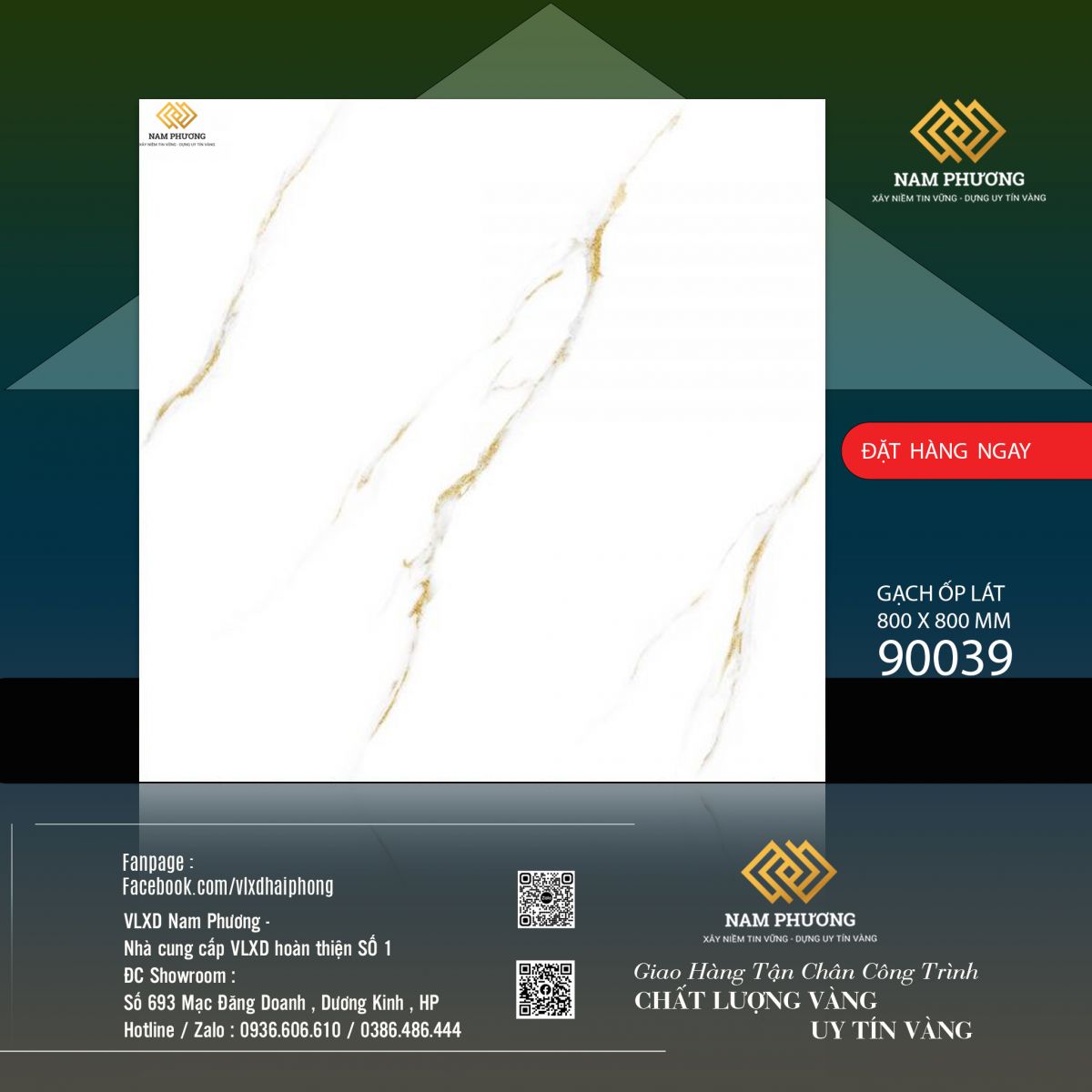 GẠCH ỐP LÁT KÍCH THƯỚC 800 x 800 mm CODE 90039
