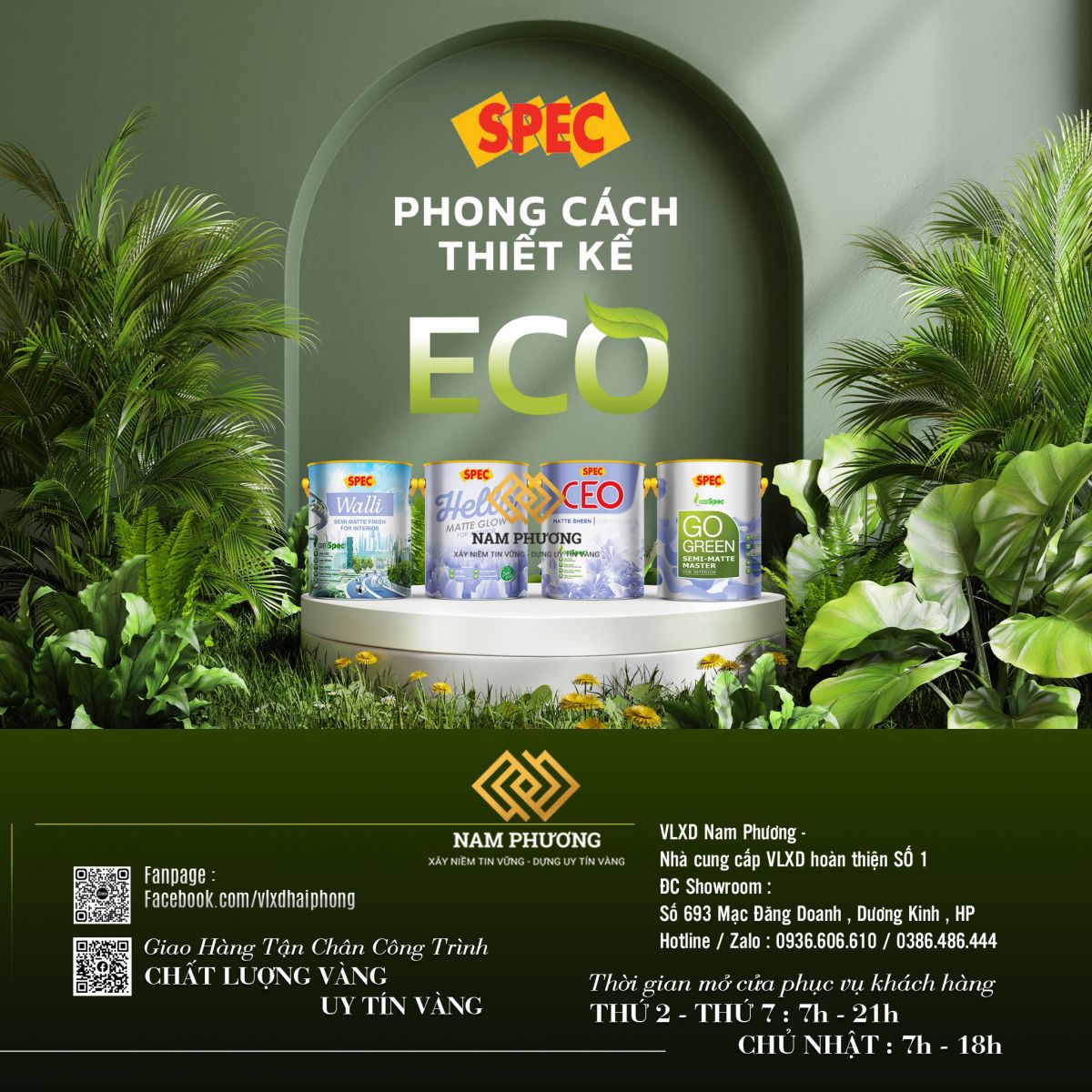PHONG CÁCH THIẾT KẾ ECO CÙNG SƠN NỘI THẤT BÓNG MỜ CAO CẤP SPEC - CẶP ĐÔI CỦA XU HƯỚNG BỀN VỮNG 