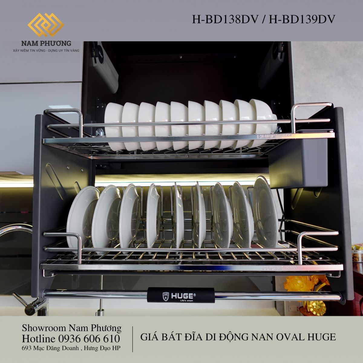 GIÁ BÁT ĐĨA DI ĐỘNG NAN OVAL HUGE