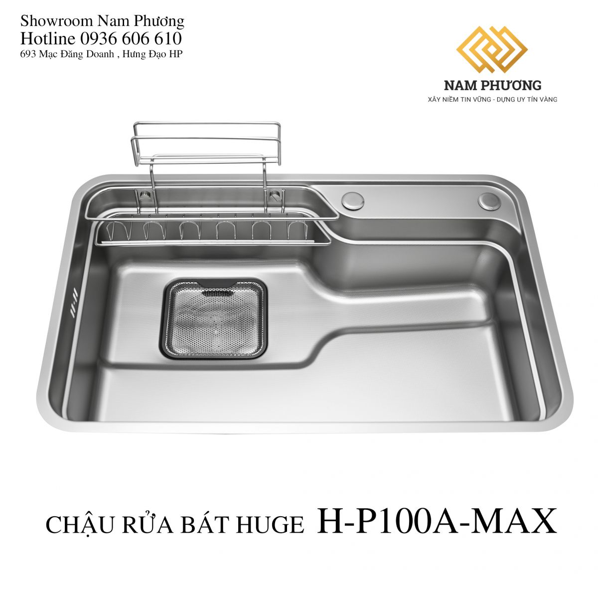 CHẬU RỬA BÁT HUGE H-P100A-MAX
