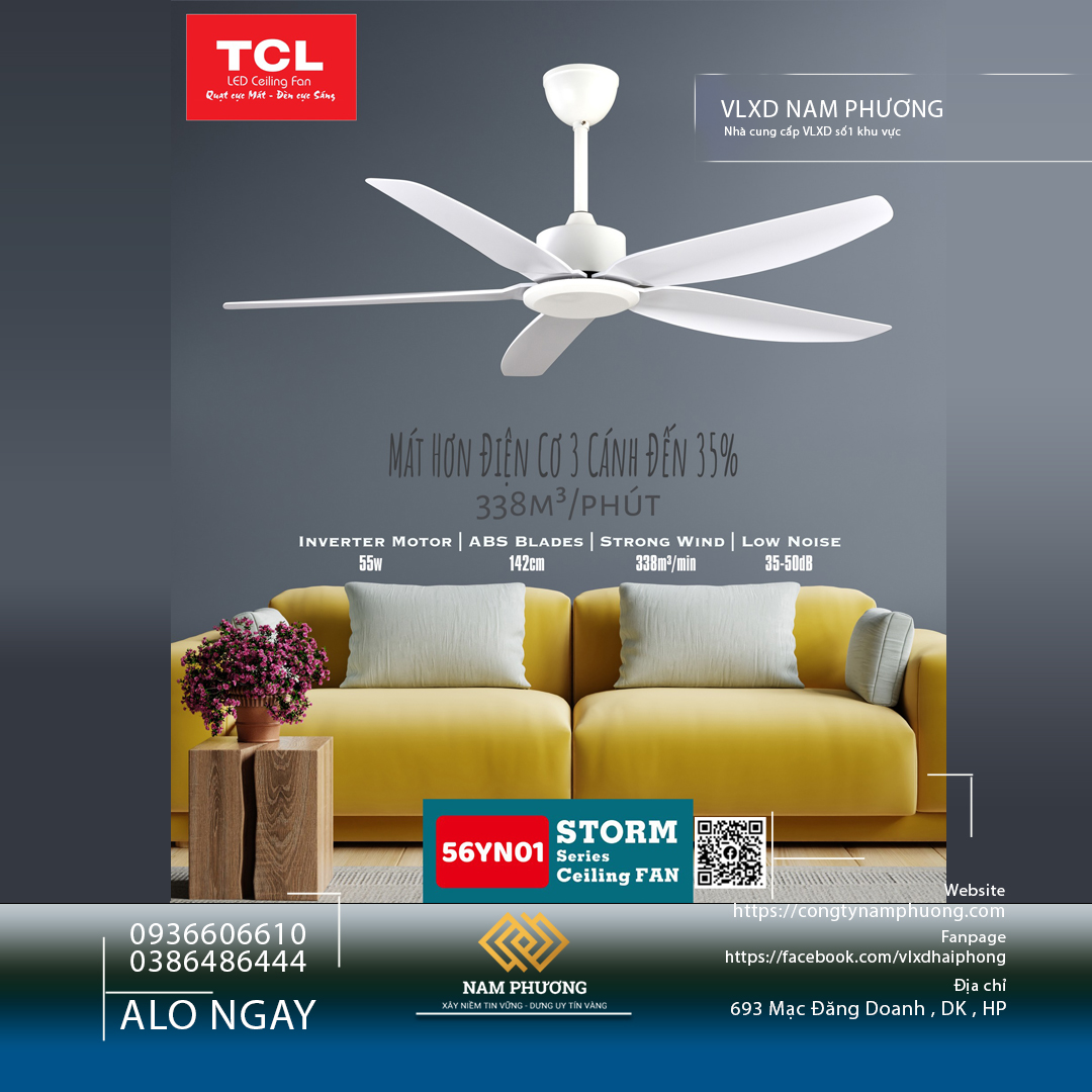 QUẠT TRẦN TCL 56YN01