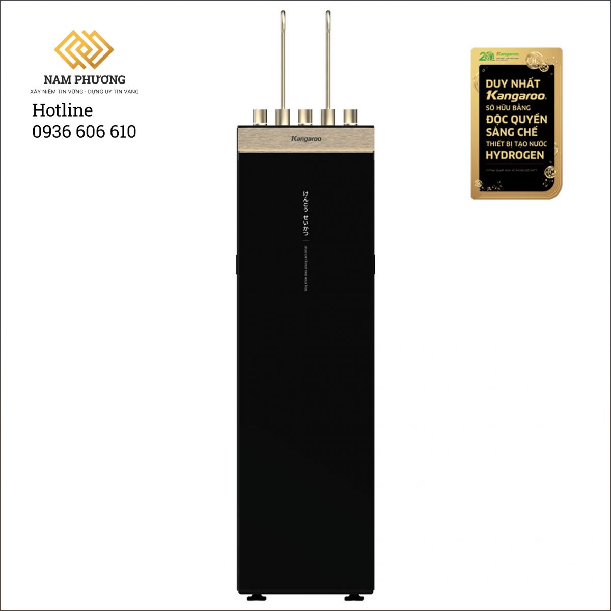 Máy lọc nước Kangaroo Sumire Hydrogen ion kiềm nóng lạnh KGHC12A2