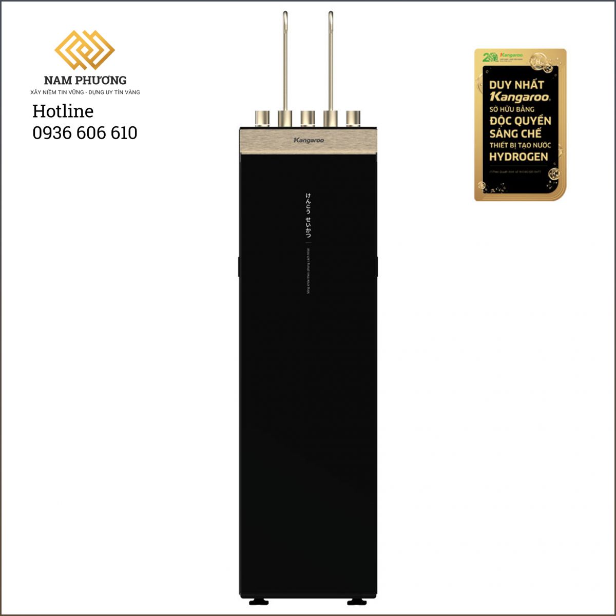 Máy lọc nước Kangaroo Sumire Hydrogen ion kiềm nóng lạnh KGHC12A3