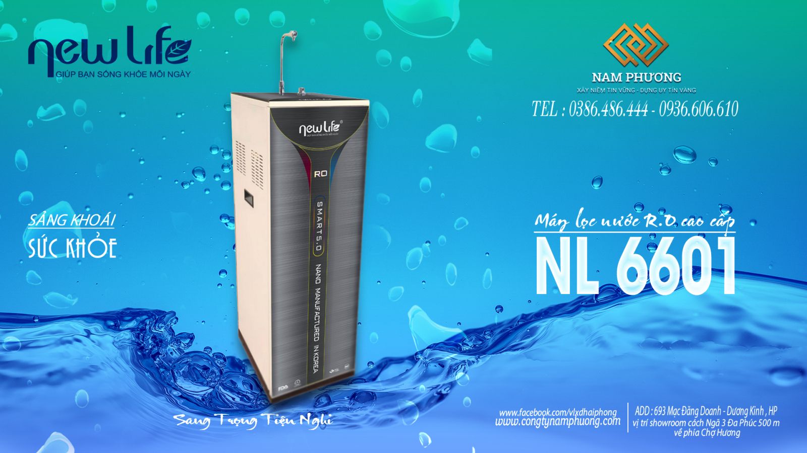Máy lọc nước R0 3D New Life NL6601