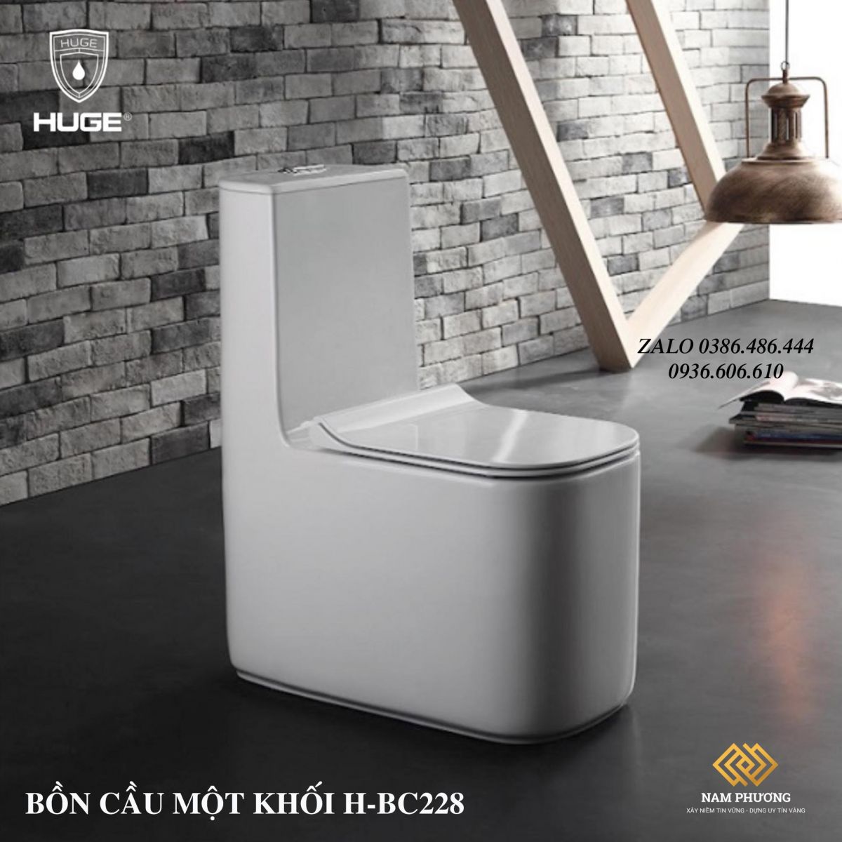 BỒN CẦU MỘT KHỐI H-BC228