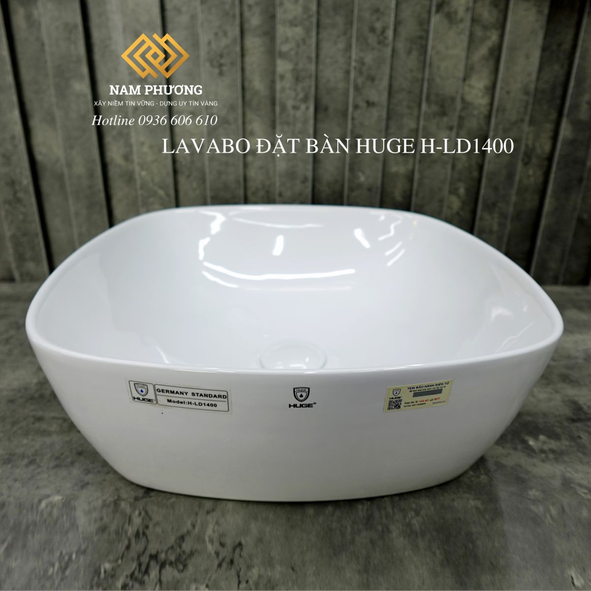 LAVABO ĐẶT BÀN HUGE H-LD1400