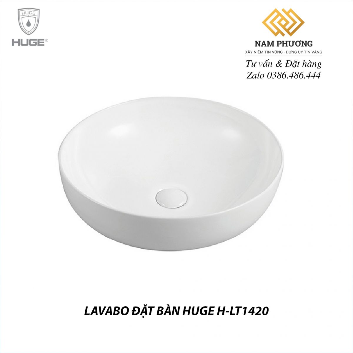 LAVABO ĐẶT BÀN HUGE H-LT1420