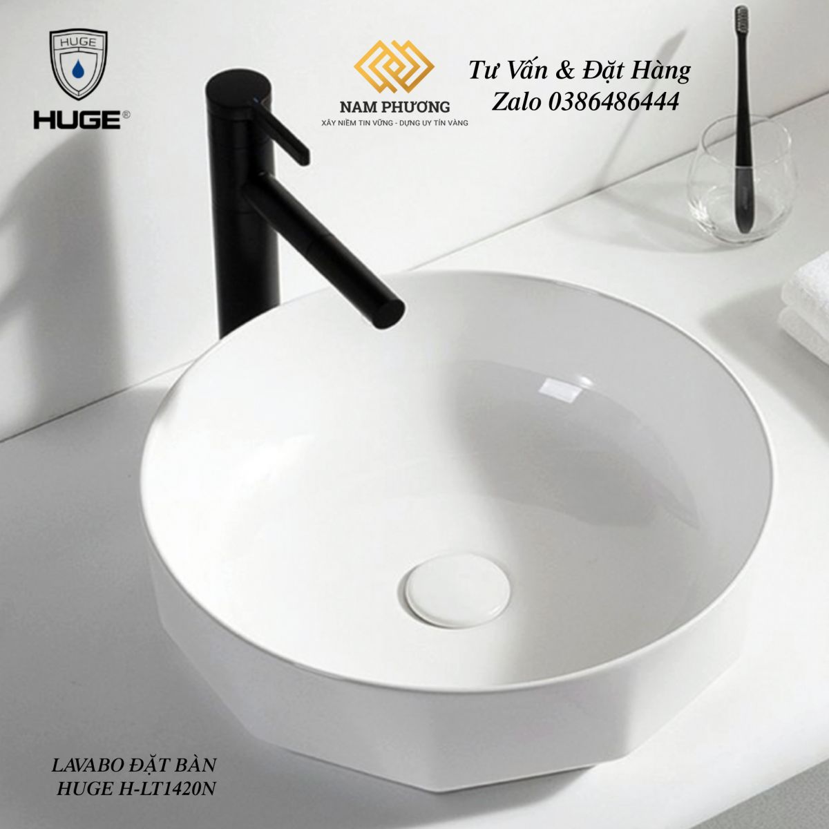 LAVABO ĐẶT BÀN H-LT1420N