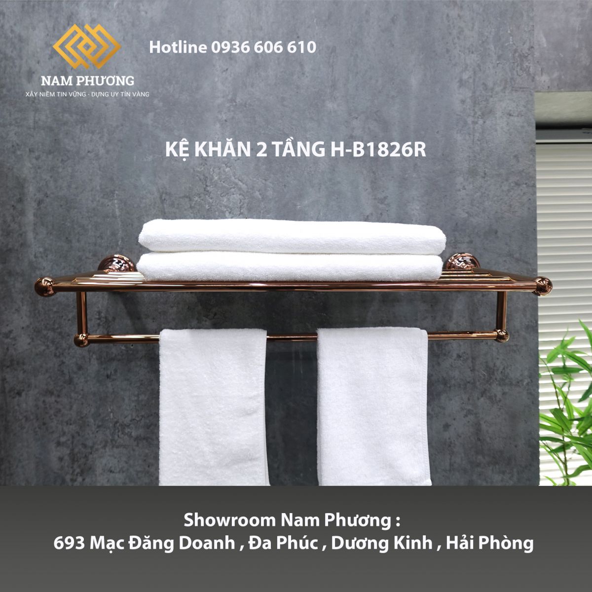 KỆ KHĂN 2 TẦNG H-B1826R