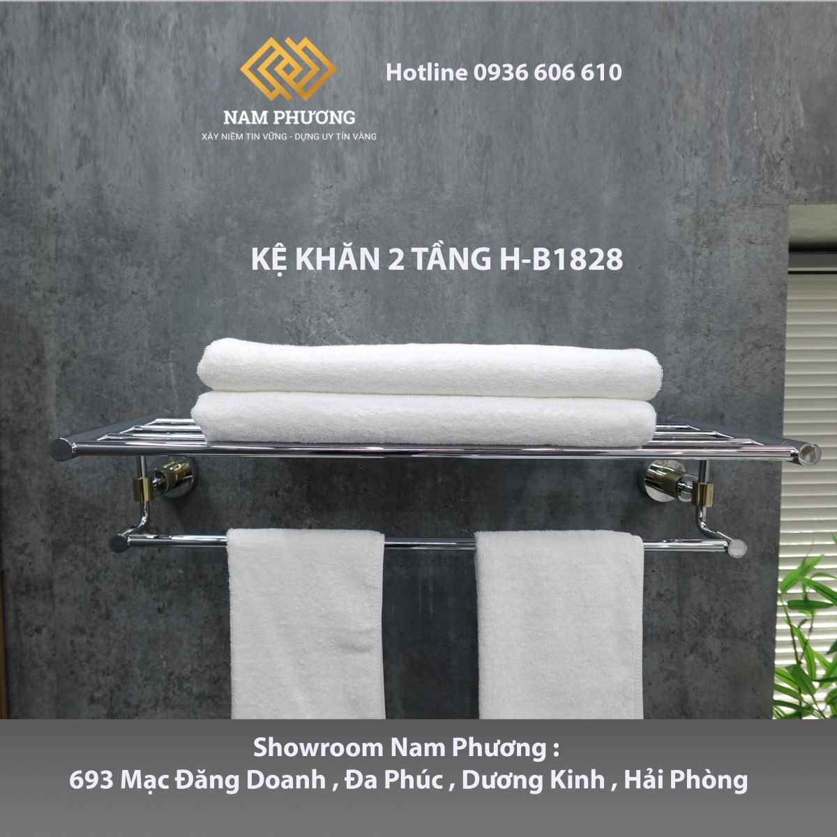 KỆ KHĂN 2 TẦNG H-B1828