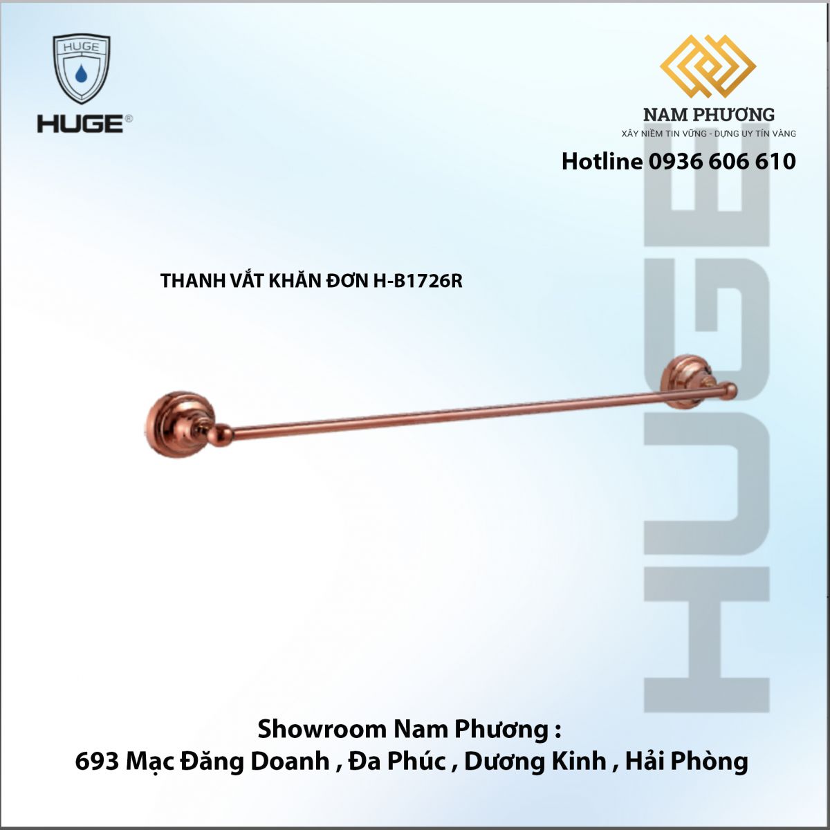 THANH VẮT KHĂN ĐƠN H-B1726R