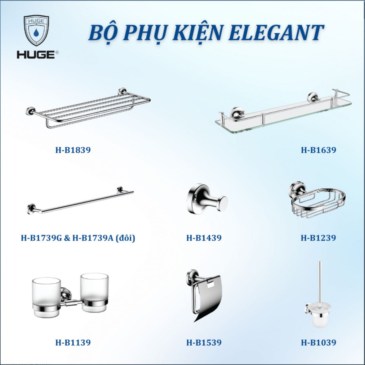 BỘ PHỤ KIỆN ELEGANT CHROME