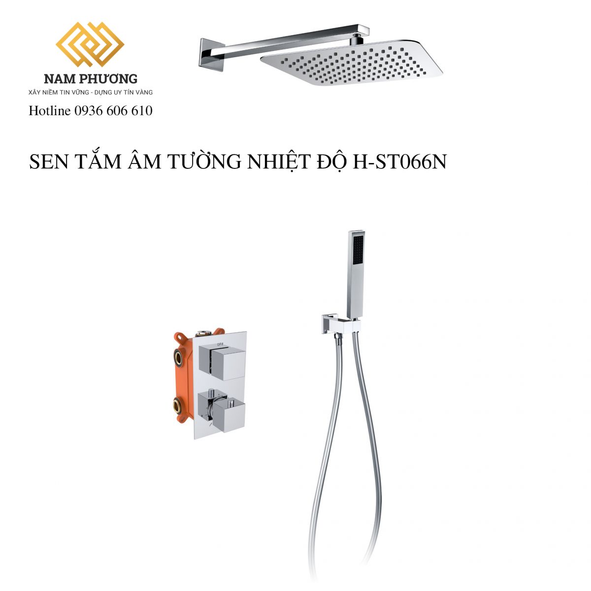 SEN TẮM ÂM TƯỜNG NHIỆT ĐỘ H-ST066N