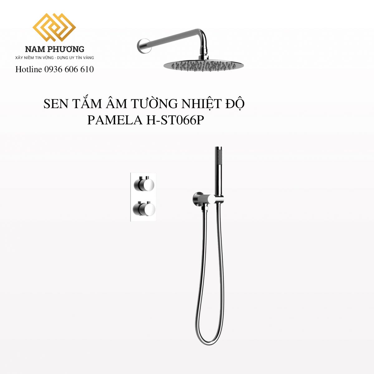 SEN TẮM ÂM TƯỜNG NHIỆT ĐỘ PAMELA H-ST066P