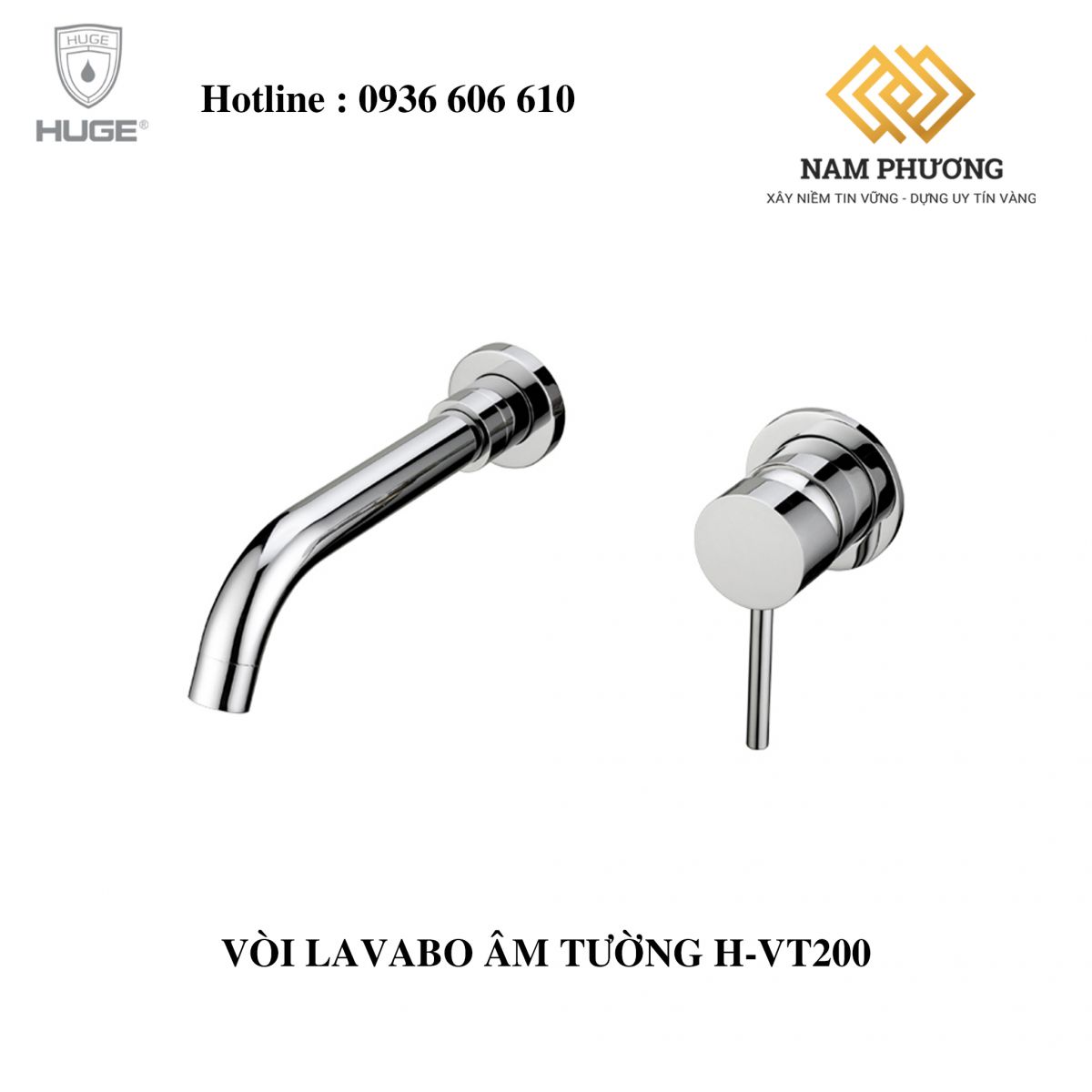 VÒI LAVABO ÂM TƯỜNG H-VT200