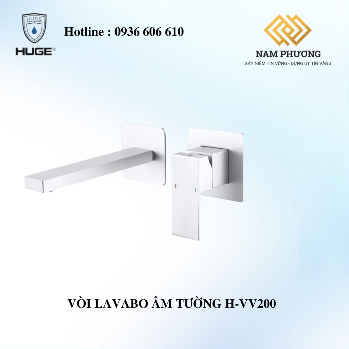 VÒI LAVABO ÂM TƯỜNG H-VV200