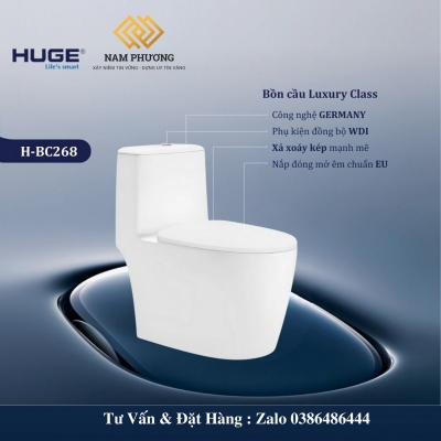 BỒN CẦU MỘT KHỐI H-BC268