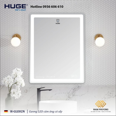 GƯƠNG LED CẢM ỨNG CÓ SẤY H-GLE02N