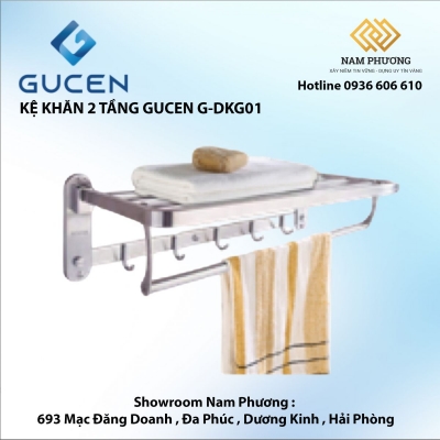 KỆ KHĂN 2 TẦNG GUCEN G-DKG01