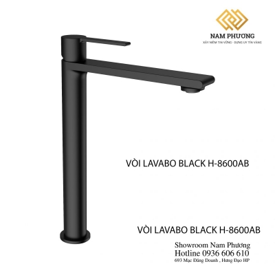 VÒI LAVABO BLACK H-8600AB