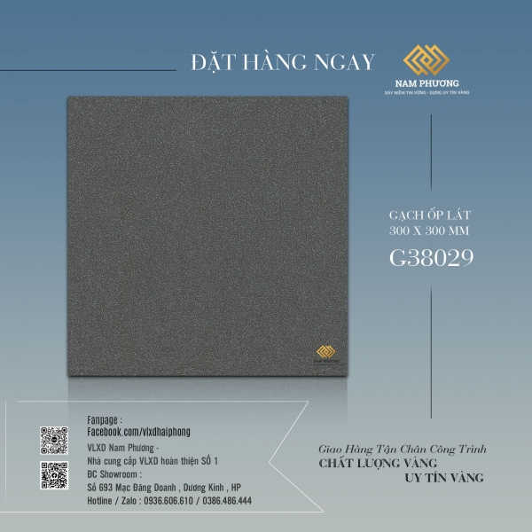 Gạch lát nền kích thước 300 x 300 mm G38029 