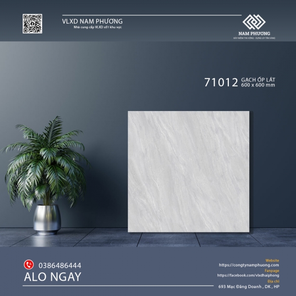 GẠCH ỐP LÁT KÍCH THƯỚC 600*600 mm CODE NP71012 - Quá đẹp trong phân khúc 