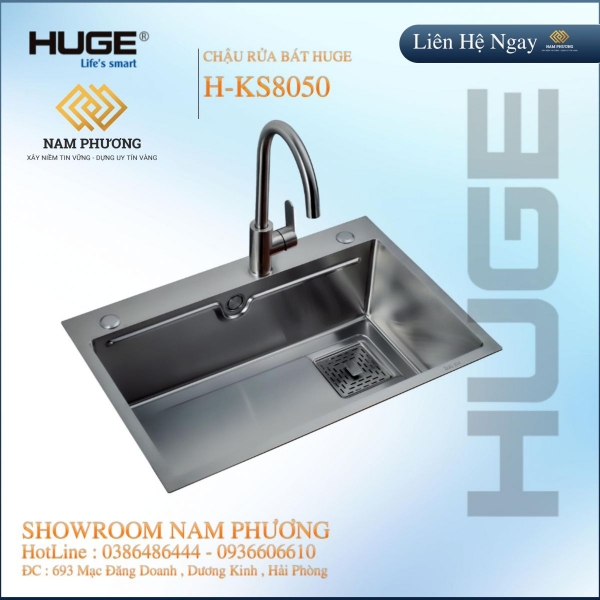 CHẬU RỬA BÁT HUGE H-KS8050