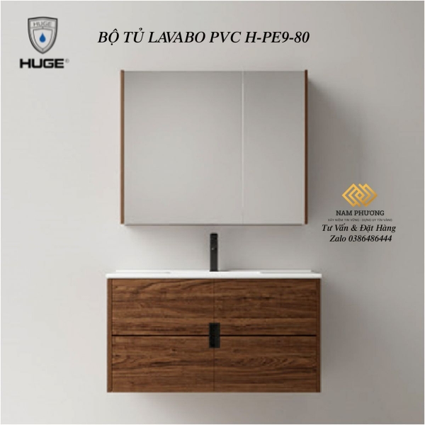 BỘ TỦ LAVABO PVC H-PE9-80