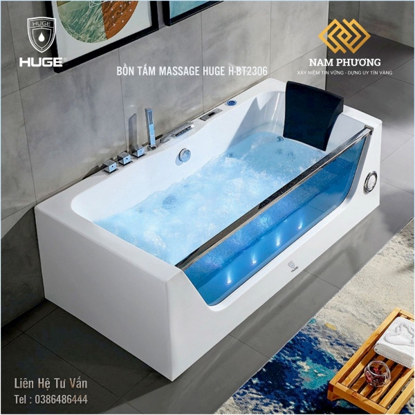 BỒN TẮM MASSAGE HUGE H-BT2306