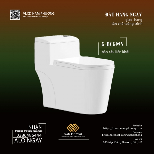 BỒN CẦU MỘT KHỐI GUCEN G-BCG99N