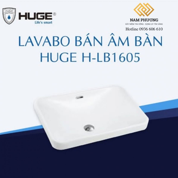 LAVABO BÁN ÂM BÀN HUGE H-LB1605