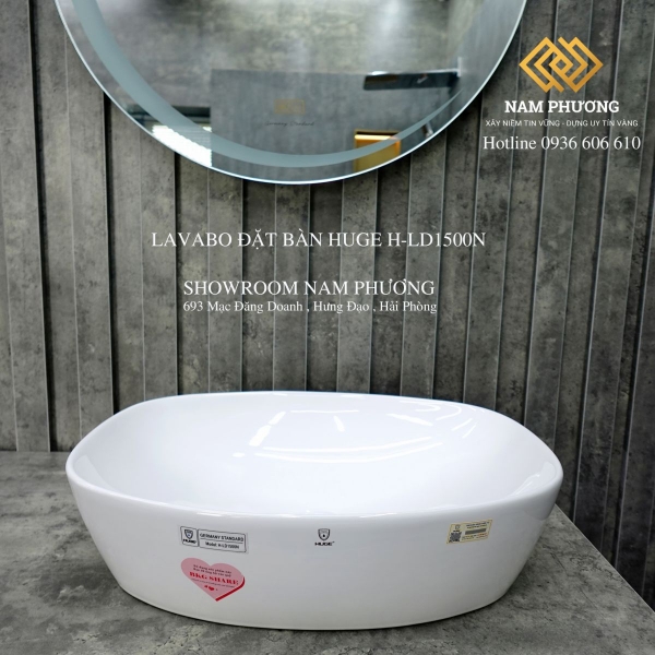 LAVABO ĐẶT BÀN HUGE H-LD1500N