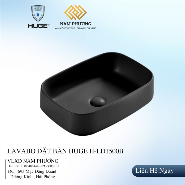 LAVABO ĐẶT BÀN HUGE H-LD1500B