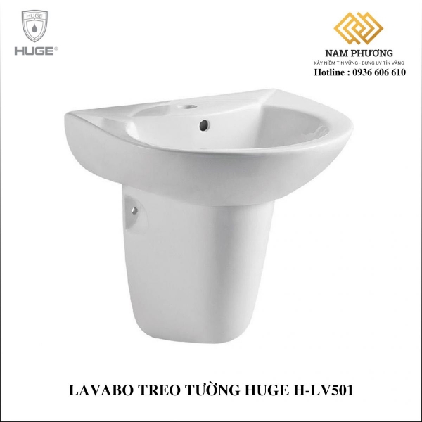LAVABO TREO TƯỜNG HUGE H-LV501