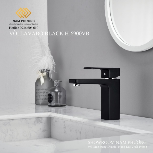VÒI LAVABO BLACK H-6900VB