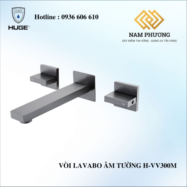 VÒI LAVABO ÂM TƯỜNG H-VV300M